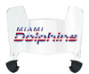 Miami Dolphins Limited Edition Mini Football Helmet Visor Shield w/ Clips - PICK VISOR & LOGO COLOR