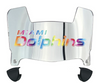 Miami Dolphins Limited Edition Mini Football Helmet Visor Shield w/ Clips - PICK VISOR & LOGO COLOR