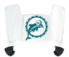 Miami Dolphins Retro Throwback Mini Football Helmet Visor Shield w/ Clips - PICK VISOR & LOGO COLOR