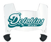 Miami Dolphins Retro Throwback Mini Football Helmet Visor Shield w/ Clips - PICK VISOR & LOGO COLOR
