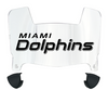 Miami Dolphins Mini Football Helmet Visor Shield w/ Clips - PICK VISOR & LOGO COLOR