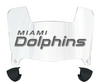 Miami Dolphins Mini Football Helmet Visor Shield w/ Clips - PICK VISOR & LOGO COLOR