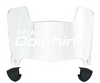 Miami Dolphins Mini Football Helmet Visor Shield w/ Clips - PICK VISOR & LOGO COLOR