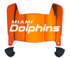 Miami Dolphins Mini Football Helmet Visor Shield w/ Clips - PICK VISOR & LOGO COLOR