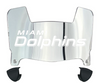 Miami Dolphins Mini Football Helmet Visor Shield w/ Clips - PICK VISOR & LOGO COLOR