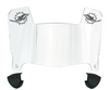 Miami Dolphins Mini Football Helmet Visor Shield w/ Clips - PICK VISOR & LOGO COLOR