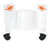 Miami Dolphins Mini Football Helmet Visor Shield w/ Clips - PICK VISOR & LOGO COLOR