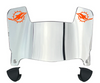 Miami Dolphins Mini Football Helmet Visor Shield w/ Clips - PICK VISOR & LOGO COLOR
