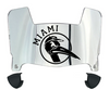 Miami Hurricanes Mini Football Helmet Visor Shield w/ Clips - PICK VISOR & LOGO COLOR