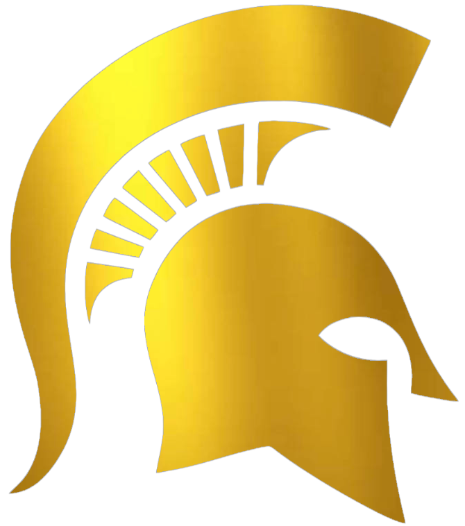 Michigan State Spartans GOLD CHROME MIRROR Alternate Logo Premium DieCut Vinyl Decal PICK SIZE