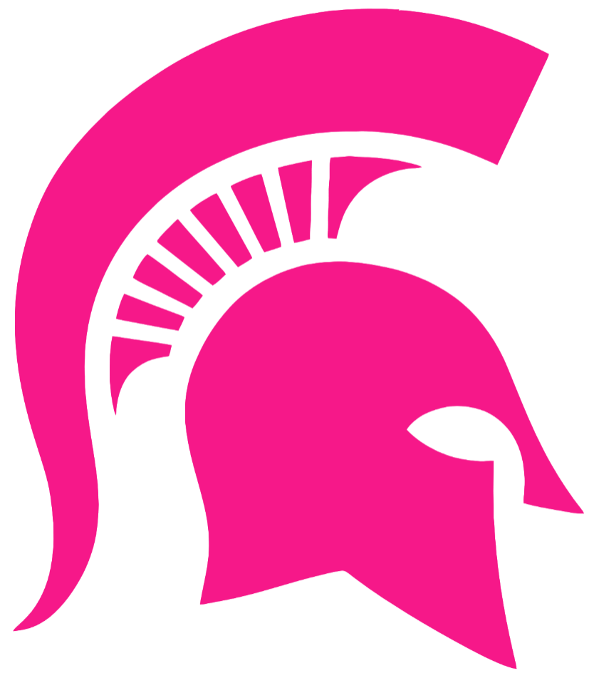 Michigan State Spartans Hot Pink Alternate Logo Premium DieCut Vinyl Decal PICK SIZE