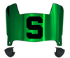 Michigan State Spartans Mini Football Helmet Visor Shield w/ Clips - PICK VISOR & LOGO COLOR