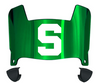 Michigan State Spartans Mini Football Helmet Visor Shield w/ Clips - PICK VISOR & LOGO COLOR