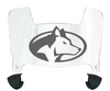 Michigan Tech Huskies Mini Football Helmet Visor Shield w/ Clips - PICK VISOR & LOGO COLOR