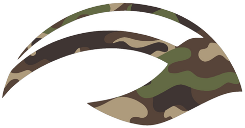 Michigan Wolverines Woodland Camo Camouflage Wings Football Helmet Logo Premium DieCut Vinyl Decal PICK SIZE