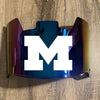 Michigan Wolverines Full Size Football Helmet Visor Shield w/ Clips - PICK VISOR & LOGO COLOR