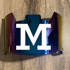 Michigan Wolverines Full Size Football Helmet Visor Shield w/ Clips - PICK VISOR & LOGO COLOR