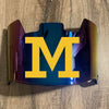 Michigan Wolverines Full Size Football Helmet Visor Shield w/ Clips - PICK VISOR & LOGO COLOR