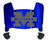 Michigan Wolverines Mini Football Helmet Visor Shield w/ Clips - PICK VISOR & LOGO COLOR