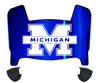 Michigan Wolverines Mini Football Helmet Visor Shield w/ Clips - PICK VISOR & LOGO COLOR