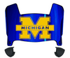 Michigan Wolverines Mini Football Helmet Visor Shield w/ Clips - PICK VISOR & LOGO COLOR