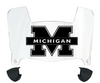 Michigan Wolverines Mini Football Helmet Visor Shield w/ Clips - PICK VISOR & LOGO COLOR
