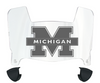 Michigan Wolverines Mini Football Helmet Visor Shield w/ Clips - PICK VISOR & LOGO COLOR