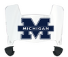 Michigan Wolverines Mini Football Helmet Visor Shield w/ Clips - PICK VISOR & LOGO COLOR