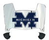 Michigan Wolverines Mini Football Helmet Visor Shield w/ Clips - PICK VISOR & LOGO COLOR
