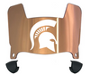 Michigan State Spartans Mini Football Helmet Visor Shield w/ Clips - PICK VISOR & LOGO COLOR