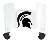 Michigan State Spartans Mini Football Helmet Visor Shield w/ Clips - PICK VISOR & LOGO COLOR