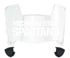 Michigan State Spartans Mini Football Helmet Visor Shield w/ Clips - PICK VISOR & LOGO COLOR
