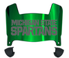 Michigan State Spartans Mini Football Helmet Visor Shield w/ Clips - PICK VISOR & LOGO COLOR