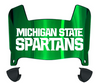 Michigan State Spartans Mini Football Helmet Visor Shield w/ Clips - PICK VISOR & LOGO COLOR