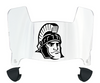 Michigan State Spartans Mini Football Helmet Visor Shield w/ Clips - PICK VISOR & LOGO COLOR