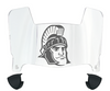 Michigan State Spartans Mini Football Helmet Visor Shield w/ Clips - PICK VISOR & LOGO COLOR