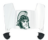 Michigan State Spartans Mini Football Helmet Visor Shield w/ Clips - PICK VISOR & LOGO COLOR