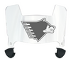 Michigan Tech Huskies Mini Football Helmet Visor Shield w/ Clips - PICK VISOR & LOGO COLOR