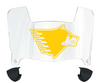 Michigan Tech Huskies Mini Football Helmet Visor Shield w/ Clips - PICK VISOR & LOGO COLOR