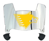 Michigan Tech Huskies Mini Football Helmet Visor Shield w/ Clips - PICK VISOR & LOGO COLOR