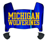 Michigan Wolverines Mini Football Helmet Visor Shield w/ Clips - PICK VISOR & LOGO COLOR