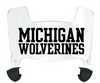 Michigan Wolverines Mini Football Helmet Visor Shield w/ Clips - PICK VISOR & LOGO COLOR