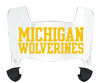 Michigan Wolverines Mini Football Helmet Visor Shield w/ Clips - PICK VISOR & LOGO COLOR