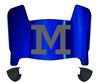 Michigan Wolverines Mini Football Helmet Visor Shield w/ Clips - PICK VISOR & LOGO COLOR