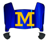 Michigan Wolverines Mini Football Helmet Visor Shield w/ Clips - PICK VISOR & LOGO COLOR