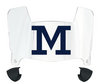 Michigan Wolverines Mini Football Helmet Visor Shield w/ Clips - PICK VISOR & LOGO COLOR