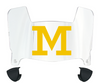 Michigan Wolverines Mini Football Helmet Visor Shield w/ Clips - PICK VISOR & LOGO COLOR