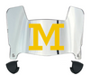 Michigan Wolverines Mini Football Helmet Visor Shield w/ Clips - PICK VISOR & LOGO COLOR