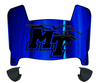 Middle Tennessee Blue Raiders Mini Football Helmet Visor Shield w/ Clips - PICK VISOR & LOGO COLOR