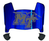 Middle Tennessee Blue Raiders Mini Football Helmet Visor Shield w/ Clips - PICK VISOR & LOGO COLOR